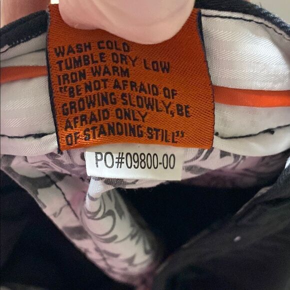 Volcom Weirder Pant Black Slim Tapered Chino 32 Skate Casual Y2K‎ Logo - Picture 16 of 16